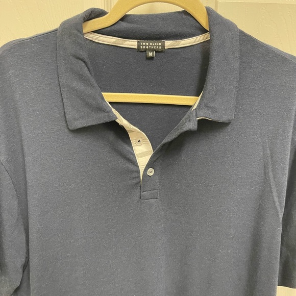 Two Blind Brothers Navy Polo - Picture 3 of 9